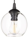 Lampa wisząca mała kulka Venus Przezroczysta