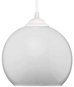 Lampa wisząca mała kulka Venus mleczna