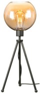 Lampa stojąca czarna NEPTUN Mini z kula amber venus.jpg