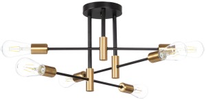 Lampa sufitowa MULTI PATYCZAK czarna 6 PRO