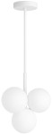 Lampa wisząca biała Milano Bubbles mleczne kule   