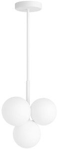 Lampa wisząca biała Milano Bubbles mleczne kule   