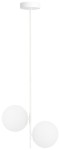 Lampa wisząca white Milano Twin mleczne kule