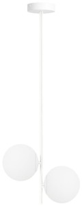 Lampa wisząca white Milano Twin mleczne kule