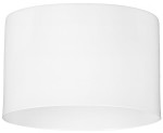 Klosz metalowy biały kubełek loft E27 