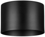 Klosz metalowy czarny kubełek loft E27
