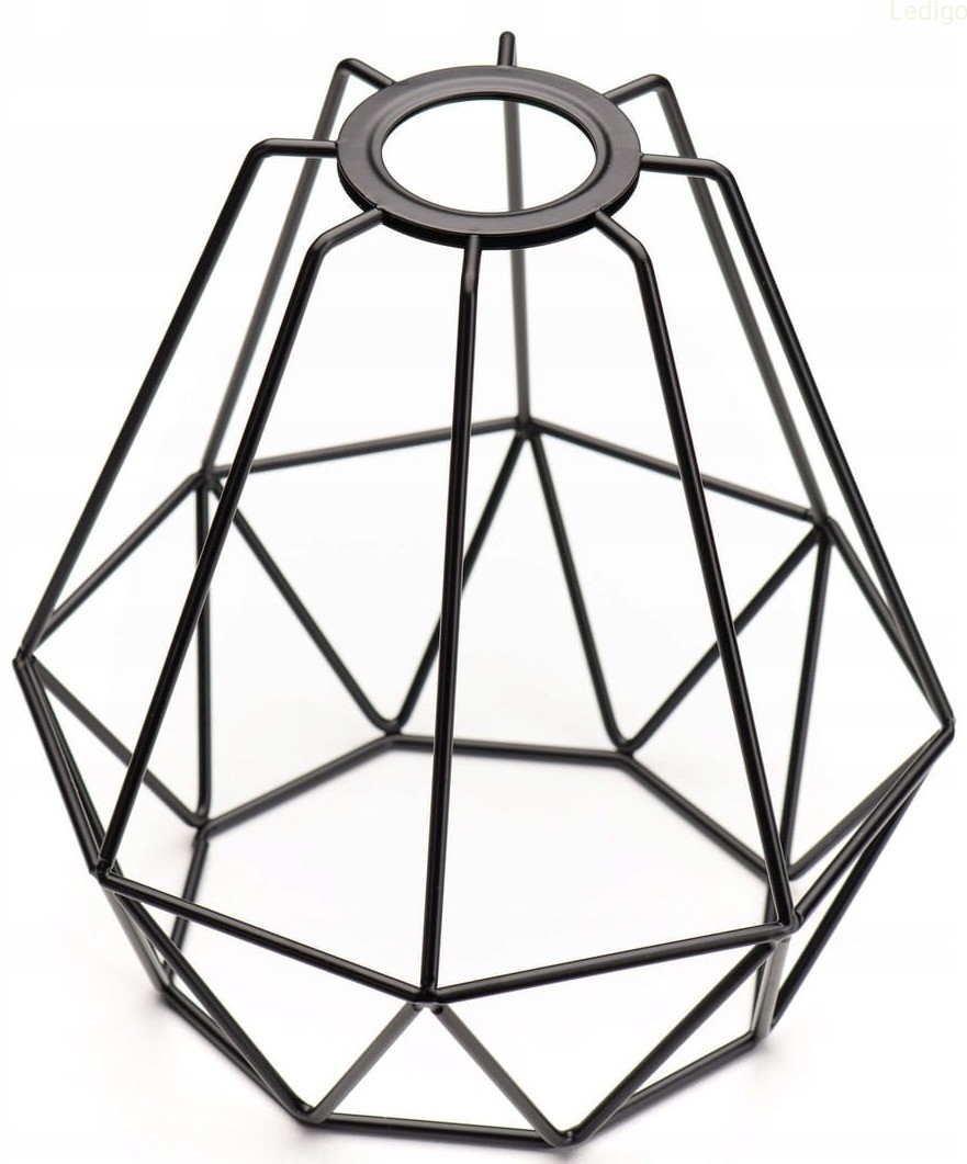 Czarny klosz druciany diament basket.jpg