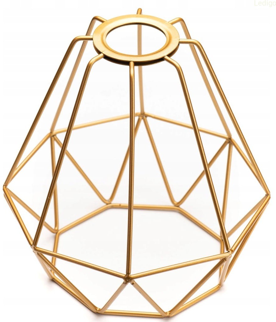 Złoty klosz druciany diament basket.jpg