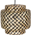 Lampa wisząca BOHO bambusowa dwukolorowa 38cm IKE40BW 