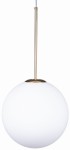Lampa wisząca szklana kula 30 cm MILKY