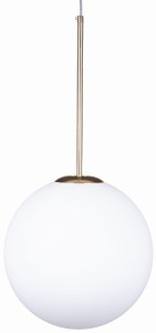 Lampa wisząca szklana kula 30 cm MILKY