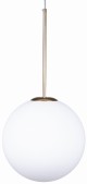 Lampa wisząca szklana duża kula MILKY