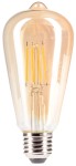 Żarówka LED E27 10W ST64 FILAMENT AMBER ciepła