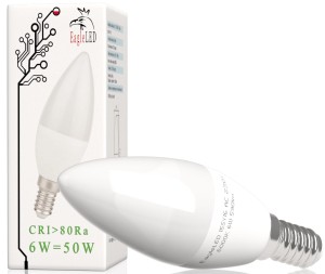 Żarówka LED świeczka E14 6W=50W Zimna 