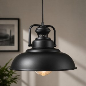 Lampa wisząca Rustykalna czarna