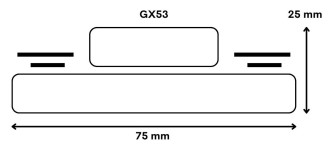 Żarówka LED GX53 10W=80W 950lm Neutralna