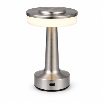 Lampka LED bezprzewodowa dekoracyjna ładowana USB chrom JB-TD03 