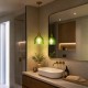 Lampa szklana ozdobna w łazience zielonaMS104 green.jpg