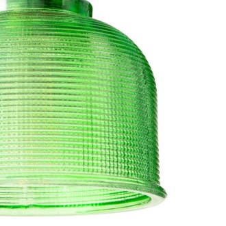 Lampa wisząca sufitowa szklana BELL zielona 