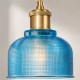 Lampa szklana niebieska fasetowane szło mała MS104 blue.jpg