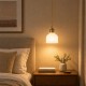 Lampa do sypialni mała szklana biała fasetowana MS104 white.jpg