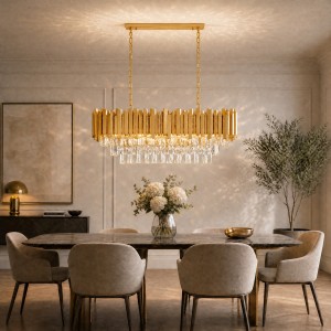 Lampa kryształowa luksusowa żyrandol Luxury WSC019 złota