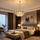 Lampa kryształowa w eleganckim stylu złota do sypialni WSC022.jpg