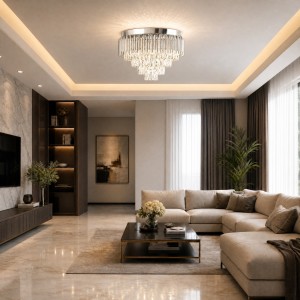 Lampa kryształowa luksusowa żyrandol Luxury WSC014 Chrome duża