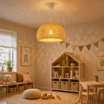 Lampa wisząca BOHO bambusowa 30cm DMT56
