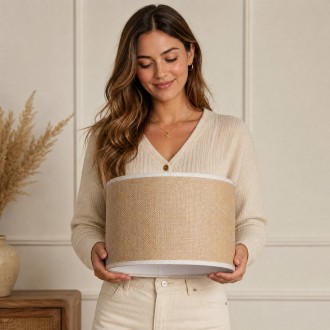 Klosz BOHO juta walec 30cm ZLA7230  