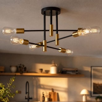 Lampa sufitowa MULTI PATYCZAK czarna 6 PRO