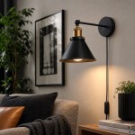 Kinkiet  regulowany metalowy Edison z kablem ANTIC BRASS