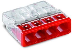 Szybkozłączka WAGO 2273-204 COMPACT | 4x 0,5–2,5 mm² 