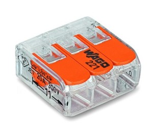 Szybkozłączka WAGO 221-413 COMPACT | 3x 0,14–4 mm² 