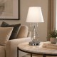 Lampa stołowa z kryształami abażurem chrom.jpg