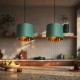 Lampa wisząca zielona z abażurem ORO WSC006.jpg