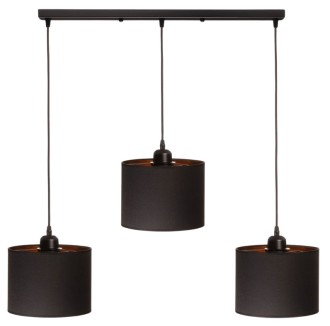 Lampa wisząca listwa potrójna Oro czarna