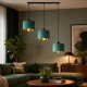 Lampa wisząca na listwie z trzea abażurami zielona WSC008 DARK GREEN.jpg