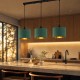 Lampa wisząca na listwie zielona z abażurami WSC008 DARK GREEN.jpg