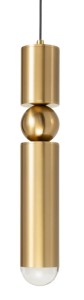 Lampa wisząca złota oprawa G9 Tuba