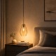 lampa wisząca bursztynowa amber szklana do sypialni EP016-2B Paris Amber.jpg