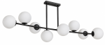 Lampa sufitowa 8 kloszy Milano Grande black