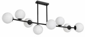Lampa sufitowa 8 kloszy Milano Grande black