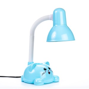 Lampka biurkowa  dziecięca kotek niebieska
