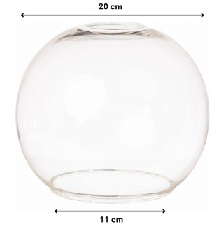 Klosz szklany Venus przezroczysty 20 cm gwint E27