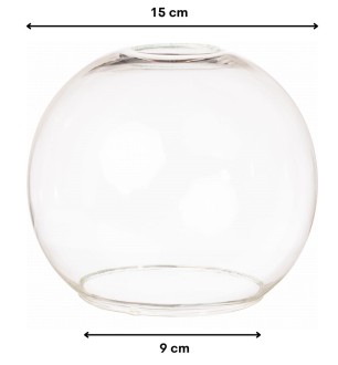 Klosz szklany Venus clear 15 cm gwint E27