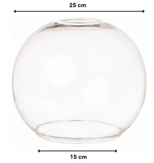 Klosz szklany Venus przezroczysty 25 cm gwint E27