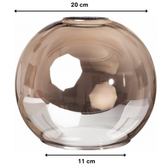 Klosz szklany Venus grafit 20 cm gwint E27