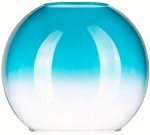 Klosz szklany Venus niebieski ombre 15 cm gwint E27 
