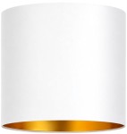 Abażur walec Oro Deluxe biały złoty środek 20cm ZLA7232
